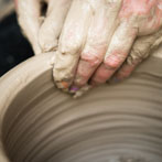 Sandy Brown in her studio 2016